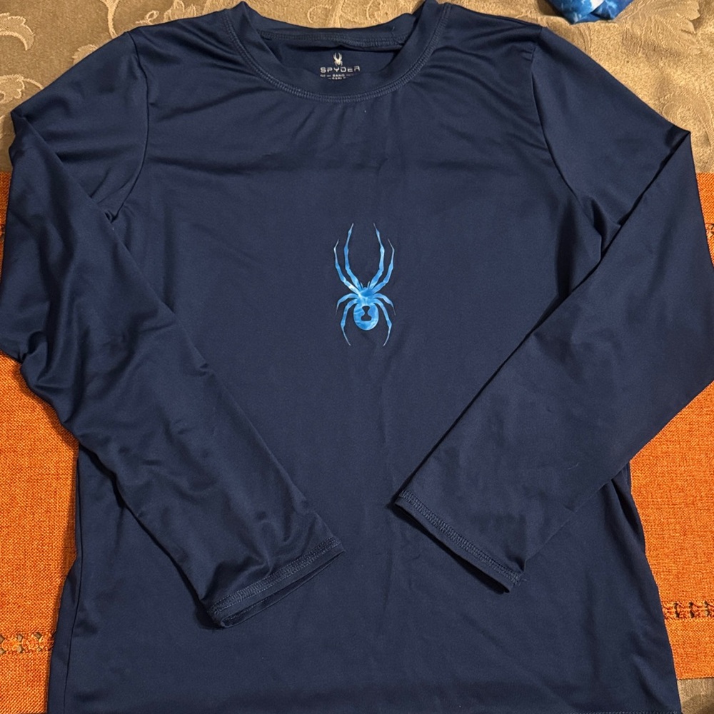 Spyder Men's Dark Blue Long Sleeve Tee